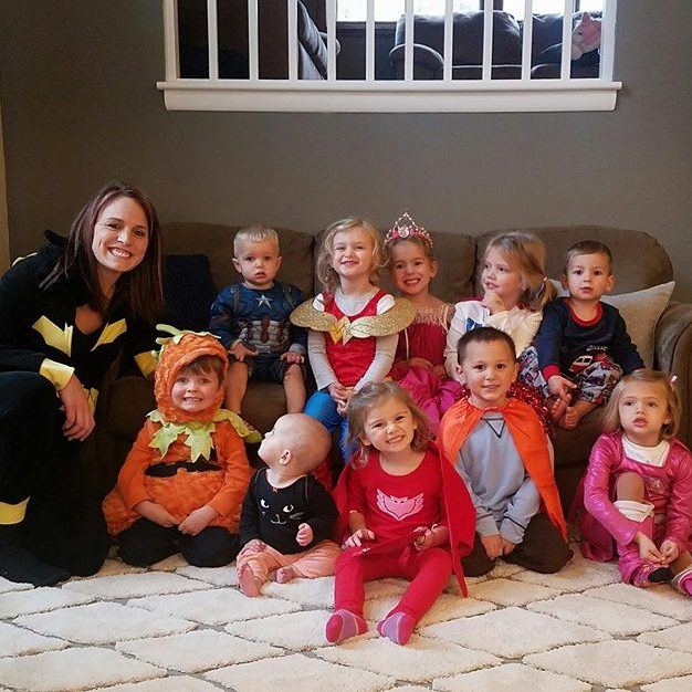 Laura with the kids from her Eagan day care